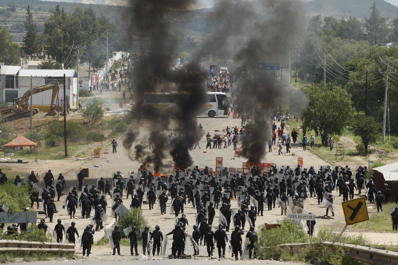 Desalojo en Nochixtlán/Foto:JLP